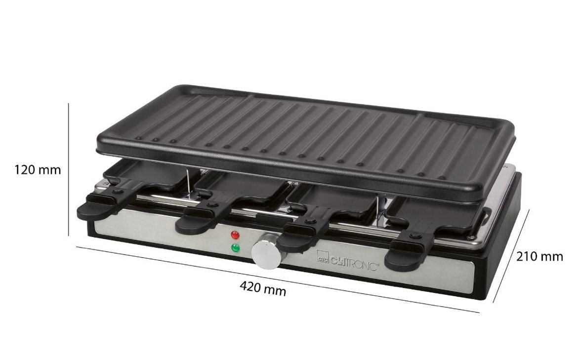 Clatronic Griglia antiaderente nera