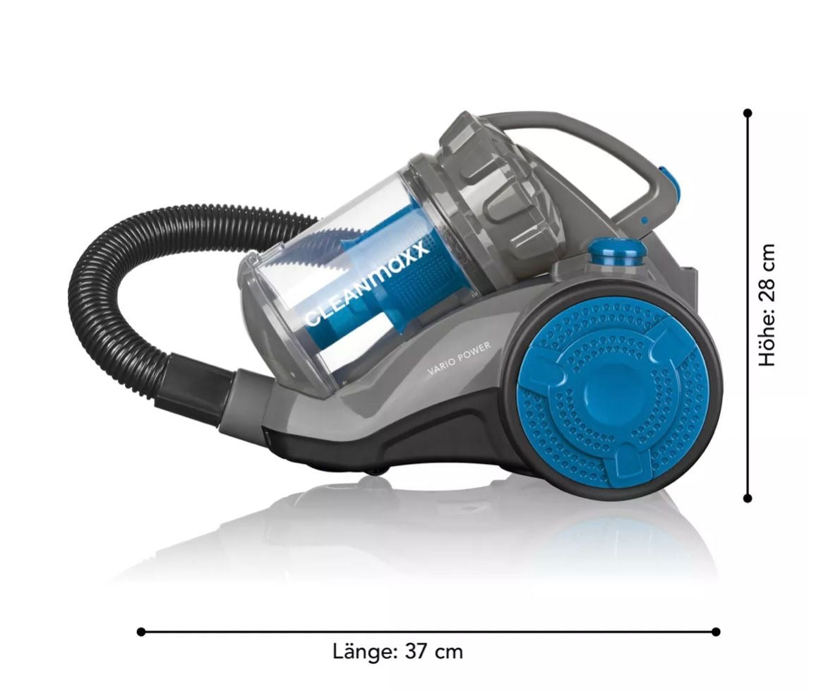 CLEANmaxx aspirapolvere multiciclonica 800W nero blu
