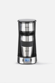 BEEM Macchina da caffè + Tazza Termica Single Cup Acciaio Inox To Go 750W Timer