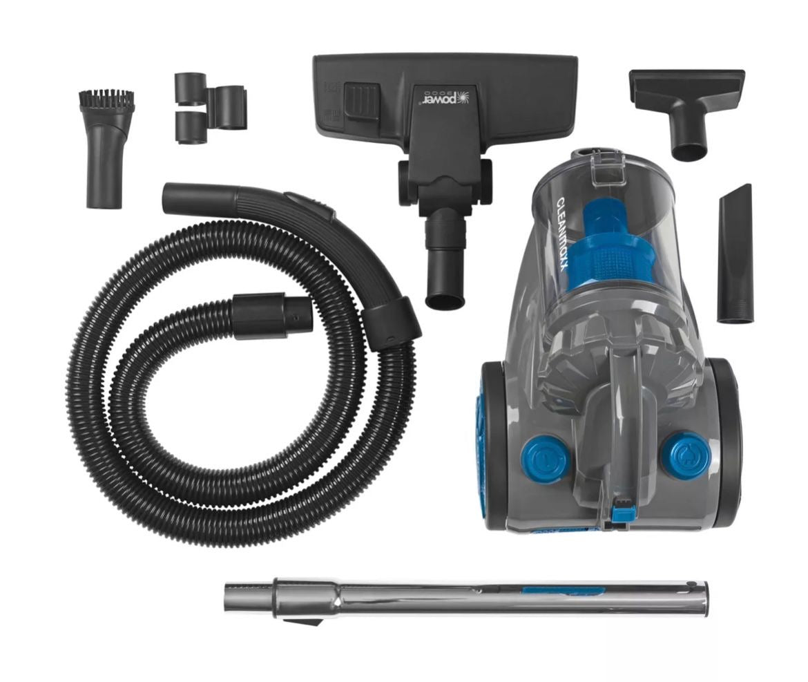 CLEANmaxx aspirapolvere multiciclonica 800W nero blu