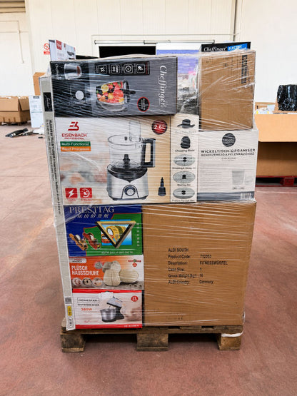 PALLET STOCK MISTO CASA & PICCOLI ELETTRODOMESTICI – 110 PEZZI
