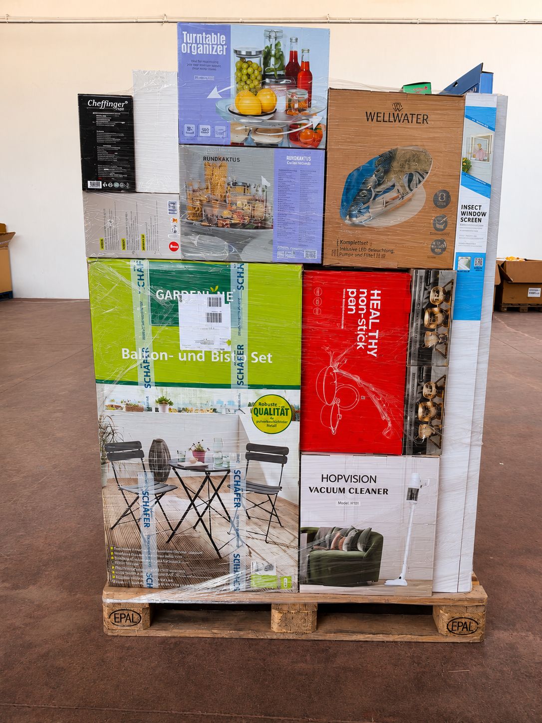 PALLET STOCK MISTO CASA & PICCOLI ELETTRODOMESTICI – 110 PEZZI